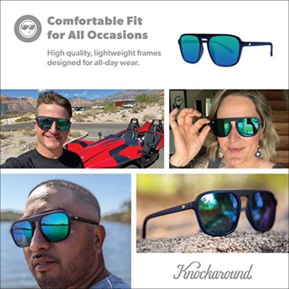 Polarized Sunglasses with UV400 Protection, Polycarbonate Frame